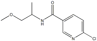 6-chloro-N-(1-methoxypropan-2-yl)pyridine-3-carboxamide Struktur