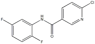 6-chloro-N-(2,5-difluorophenyl)pyridine-3-carboxamide Struktur