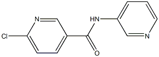 6-chloro-N-(pyridin-3-yl)pyridine-3-carboxamide Struktur