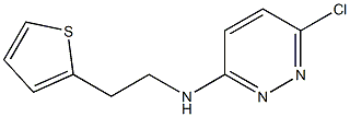 6-chloro-N-[2-(thiophen-2-yl)ethyl]pyridazin-3-amine Struktur