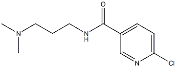 6-chloro-N-[3-(dimethylamino)propyl]pyridine-3-carboxamide Struktur