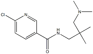 6-chloro-N-{2-[(dimethylamino)methyl]-2-methylpropyl}pyridine-3-carboxamide Struktur