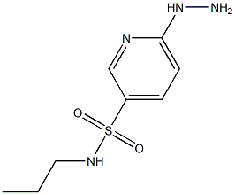 6-hydrazinyl-N-propylpyridine-3-sulfonamide Struktur