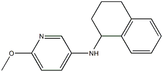 6-methoxy-N-(1,2,3,4-tetrahydronaphthalen-1-yl)pyridin-3-amine Struktur