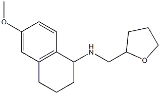 6-methoxy-N-(oxolan-2-ylmethyl)-1,2,3,4-tetrahydronaphthalen-1-amine Struktur