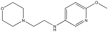 6-methoxy-N-[2-(morpholin-4-yl)ethyl]pyridin-3-amine Struktur