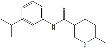 6-methyl-N-[3-(propan-2-yl)phenyl]piperidine-3-carboxamide Struktur