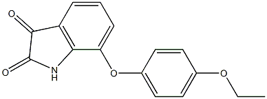 7-(4-ethoxyphenoxy)-1H-indole-2,3-dione Struktur