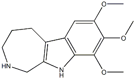 7,8,9-trimethoxy-1H,2H,3H,4H,5H,10H-azepino[3,4-b]indole Struktur