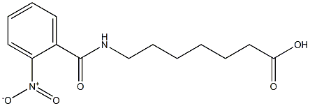 7-[(2-nitrobenzoyl)amino]heptanoic acid Struktur