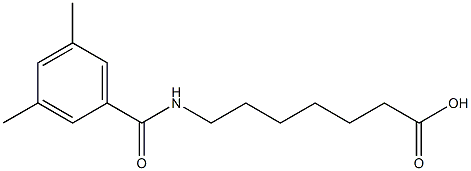 7-[(3,5-dimethylbenzoyl)amino]heptanoic acid Struktur