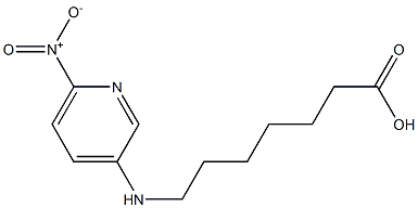 7-[(6-nitropyridin-3-yl)amino]heptanoic acid Struktur