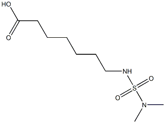 7-[(dimethylsulfamoyl)amino]heptanoic acid Struktur