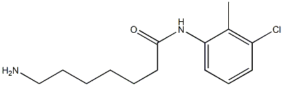 7-amino-N-(3-chloro-2-methylphenyl)heptanamide Struktur