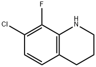 7-chloro-8-fluoro-1,2,3,4-tetrahydroquinoline Struktur