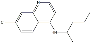 7-chloro-N-(pentan-2-yl)quinolin-4-amine Struktur