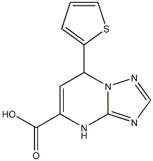 7-thien-2-yl-4,7-dihydro[1,2,4]triazolo[1,5-a]pyrimidine-5-carboxylic acid Struktur