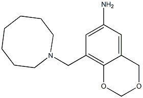 8-(azocan-1-ylmethyl)-2,4-dihydro-1,3-benzodioxin-6-amine Struktur