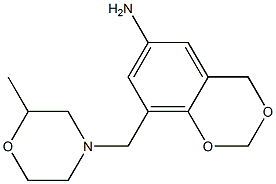 8-[(2-methylmorpholin-4-yl)methyl]-2,4-dihydro-1,3-benzodioxin-6-amine Struktur