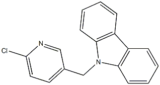 9-[(6-chloropyridin-3-yl)methyl]-9H-carbazole Struktur