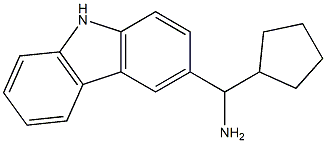 9H-carbazol-3-yl(cyclopentyl)methanamine Struktur