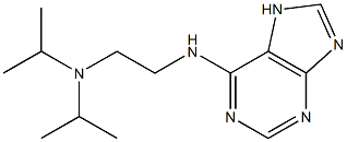 bis(propan-2-yl)[2-(7H-purin-6-ylamino)ethyl]amine Struktur