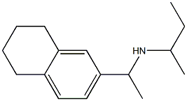 butan-2-yl[1-(5,6,7,8-tetrahydronaphthalen-2-yl)ethyl]amine Struktur