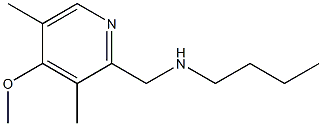 butyl[(4-methoxy-3,5-dimethylpyridin-2-yl)methyl]amine Struktur