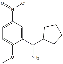 cyclopentyl(2-methoxy-5-nitrophenyl)methanamine Struktur