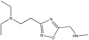 diethyl(2-{5-[(methylamino)methyl]-1,2,4-oxadiazol-3-yl}ethyl)amine Struktur