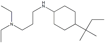 diethyl(3-{[4-(2-methylbutan-2-yl)cyclohexyl]amino}propyl)amine Struktur