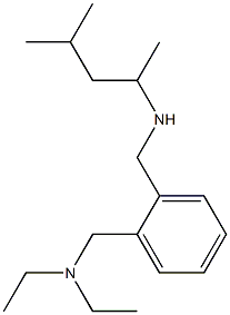 diethyl[(2-{[(4-methylpentan-2-yl)amino]methyl}phenyl)methyl]amine Struktur