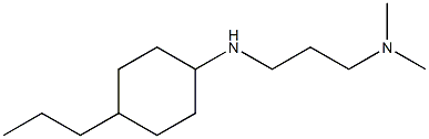 dimethyl({3-[(4-propylcyclohexyl)amino]propyl})amine Struktur