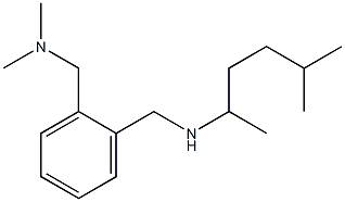 dimethyl[(2-{[(5-methylhexan-2-yl)amino]methyl}phenyl)methyl]amine Struktur