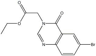 ethyl (6-bromo-4-oxoquinazolin-3(4H)-yl)acetate Struktur