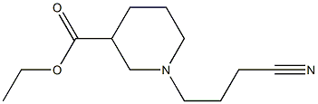 ethyl 1-(3-cyanopropyl)piperidine-3-carboxylate Struktur