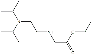 ethyl 2-({2-[bis(propan-2-yl)amino]ethyl}amino)acetate Struktur