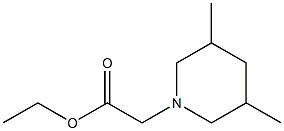 ethyl 2-(3,5-dimethylpiperidin-1-yl)acetate Struktur