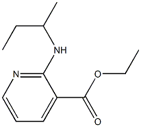 ethyl 2-(butan-2-ylamino)pyridine-3-carboxylate Struktur