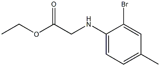 ethyl 2-[(2-bromo-4-methylphenyl)amino]acetate Struktur