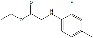 ethyl 2-[(2-fluoro-4-methylphenyl)amino]acetate Struktur