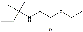 ethyl 2-[(2-methylbutan-2-yl)amino]acetate Struktur