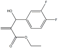 ethyl 2-[(3,4-difluorophenyl)(hydroxy)methyl]prop-2-enoate Struktur