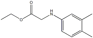 ethyl 2-[(3,4-dimethylphenyl)amino]acetate Struktur