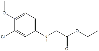 ethyl 2-[(3-chloro-4-methoxyphenyl)amino]acetate Struktur