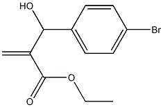 ethyl 2-[(4-bromophenyl)(hydroxy)methyl]prop-2-enoate Struktur