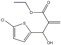 ethyl 2-[(5-chlorothiophen-2-yl)(hydroxy)methyl]prop-2-enoate Struktur