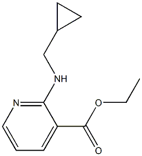 ethyl 2-[(cyclopropylmethyl)amino]pyridine-3-carboxylate Struktur