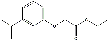 ethyl 2-[3-(propan-2-yl)phenoxy]acetate Struktur