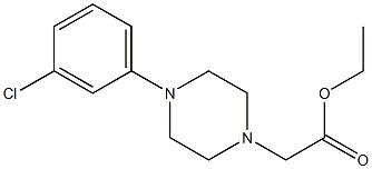 ethyl 2-[4-(3-chlorophenyl)piperazin-1-yl]acetate Struktur